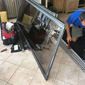 sliding glass door frame repair Menlo Park